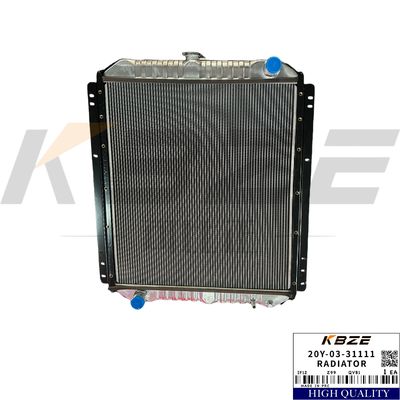 KBZE 20Y-03-31111 20Y0331111 KOMATSU S6D102E ENGINE RADIATOR ASSY FOR PC200-7 PC210-7 PC230 EXCAVATOR