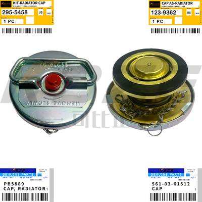 KBZE PB5889 561-03-61512 KOMATSU PC1250 HD785 HD985 RADIATOR CAP 123-9362 295-5458 FITS CAT 3508 3512 3516 ENGINE