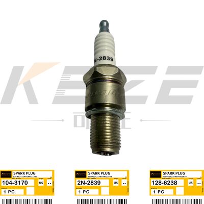 KBZE 2N-2839 CAT 104-3170 128-6238 SPARK PLUG REPLACE FOR G3304 G3306 G3406 G3408 G3412 ENGINE