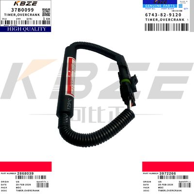 KBZE 6743-82-9120 2868039 FLAMEOUT SOLENOID TIME OVERCRANK 3972266 37B0099 FOR SY215 XE215 LG922E JS215 6BT ENGINE