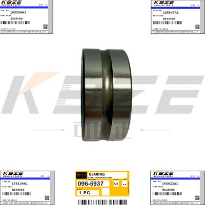 KBZE 156134A1 165594A1 SUMITOMO CASE JCB CAT SG08 SWING MOTOR BEARING 096-5937 REPLACE FOR SH200 JS215 CX210 E200B