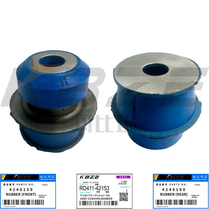 KBZE RD411-42153 KUBOTA V2203 V2403 & ISUZU 3AB1 ENGINE 4246159 4246160 MOUTING RUBBER FITS U45 U50 KX121 KX161 HITACHI EX50UR