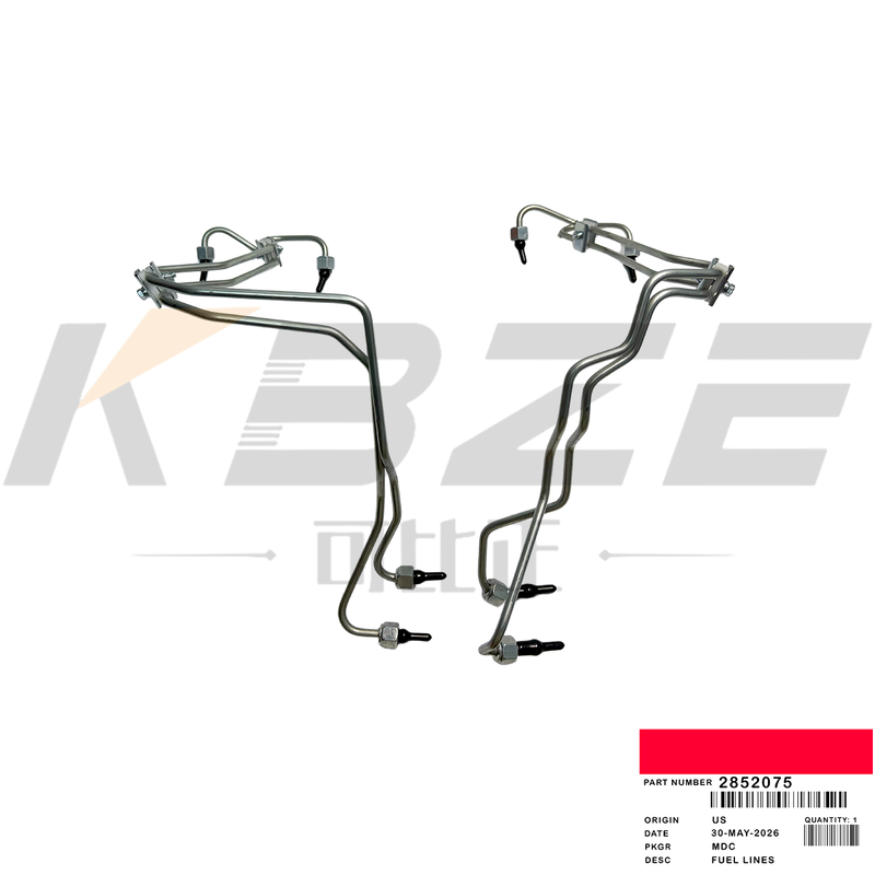 KBZE BRAND 2852075 FUEL LINES FOR CASE NEW HOLLAND F4DF3613G P110 P70 ENGINE 430 450 580 590 BACKHOE