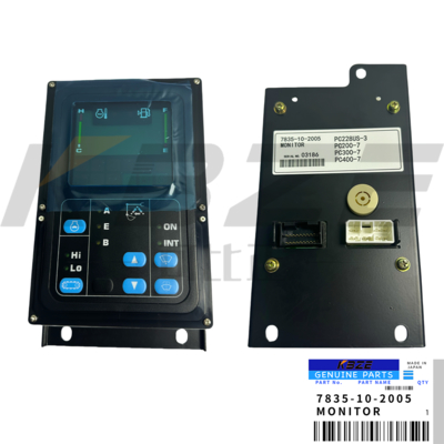 KOMATSU PC200-7 Monitor 7835-10-2005 OEM ABS Zwart voor Graafmachine