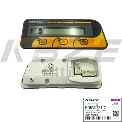 KUBOTA Mini Excavator Monitor Assy RD536-53113 OEM Zwart ABS