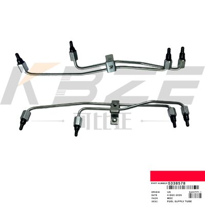 KBZE MERK 5338578 BRANDSTOFTOEVOERBUIS PAST CUM MINS ISL9.5 QSL9.3 QSC8.3 MOTOR GRAAFMACHINE